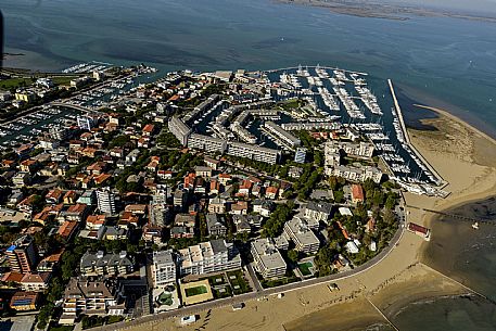 Aereal view of Lignano Sabbiadoro